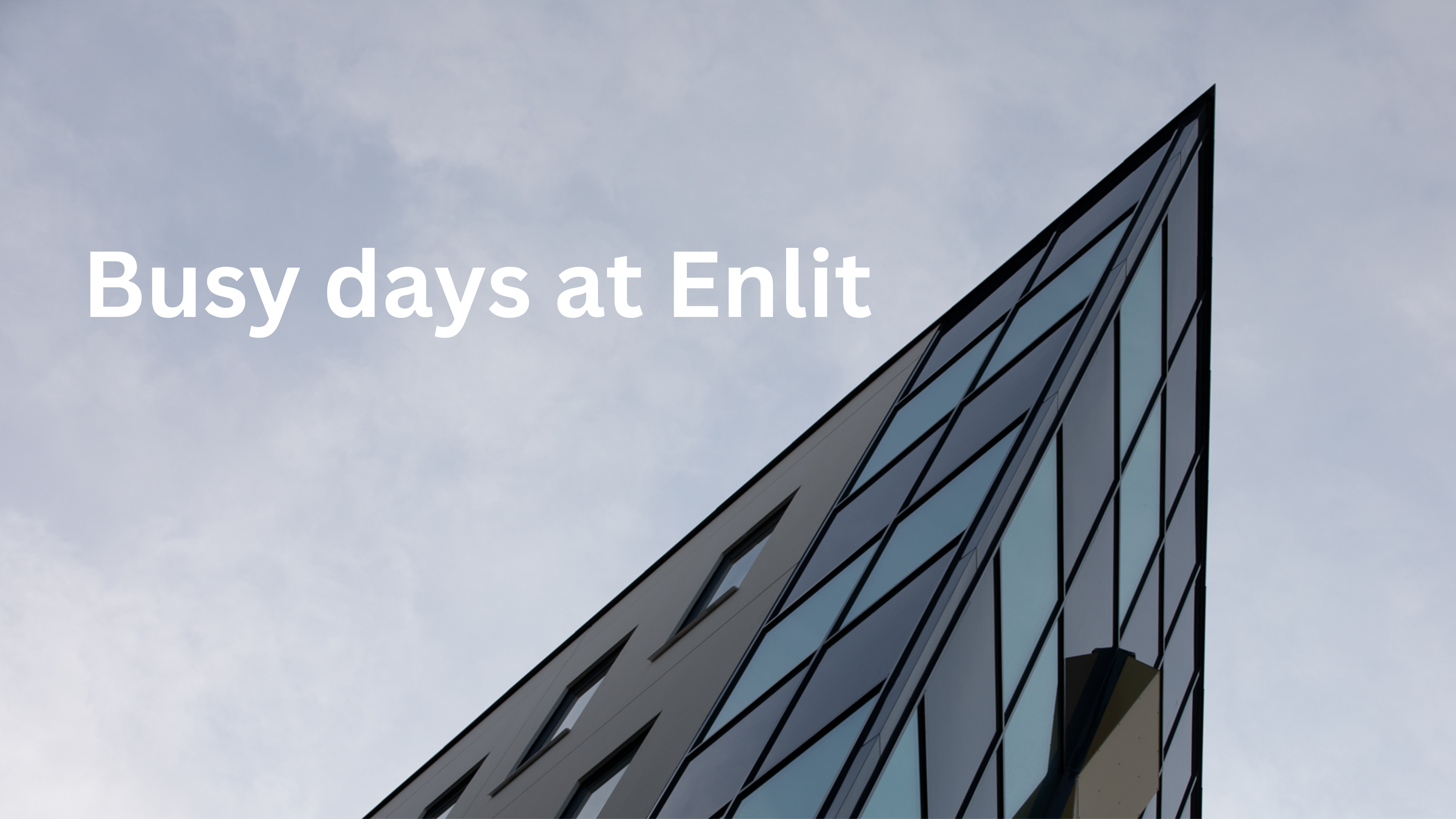 Busy days at Enlit banner