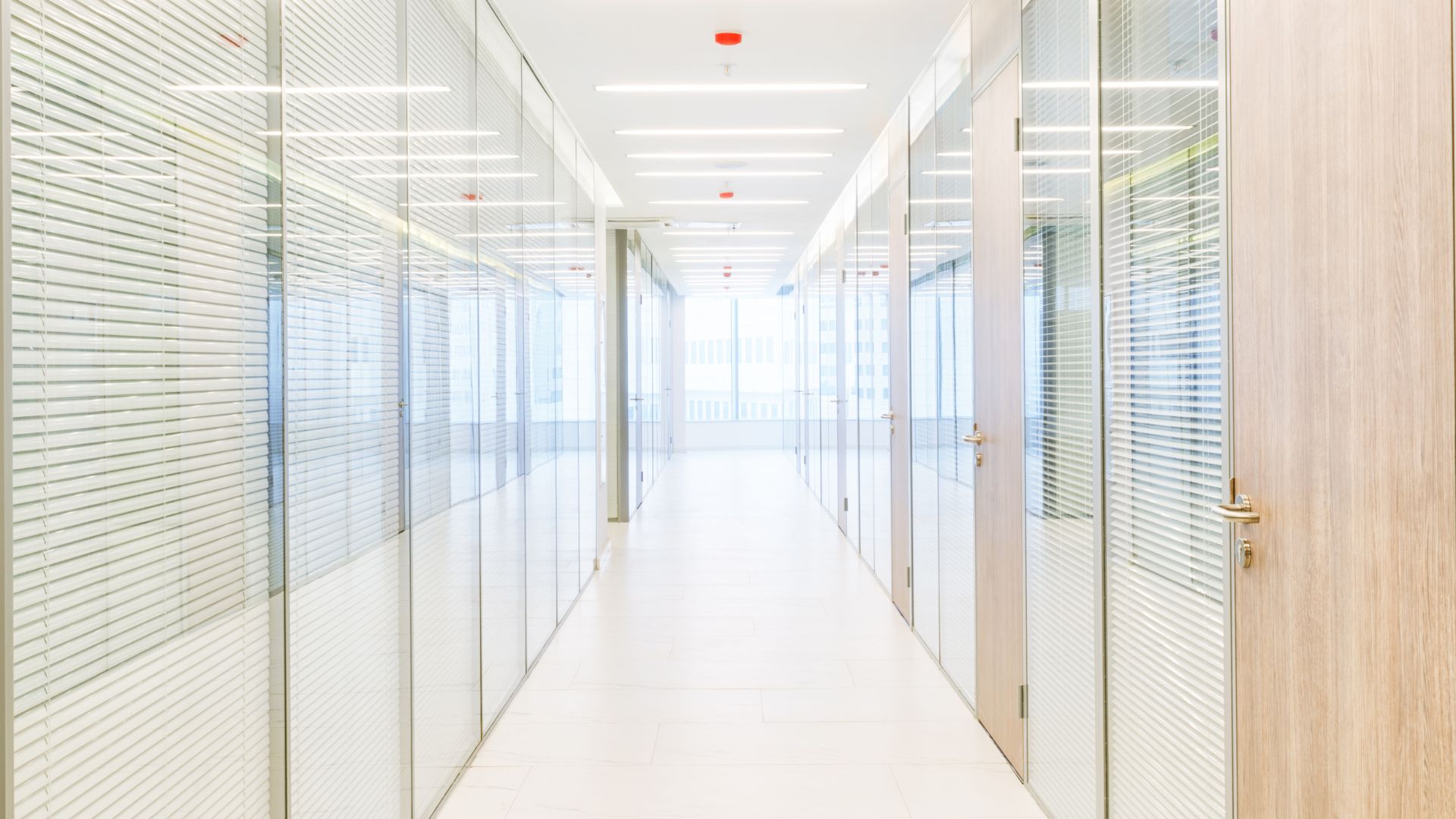 Public building hallway